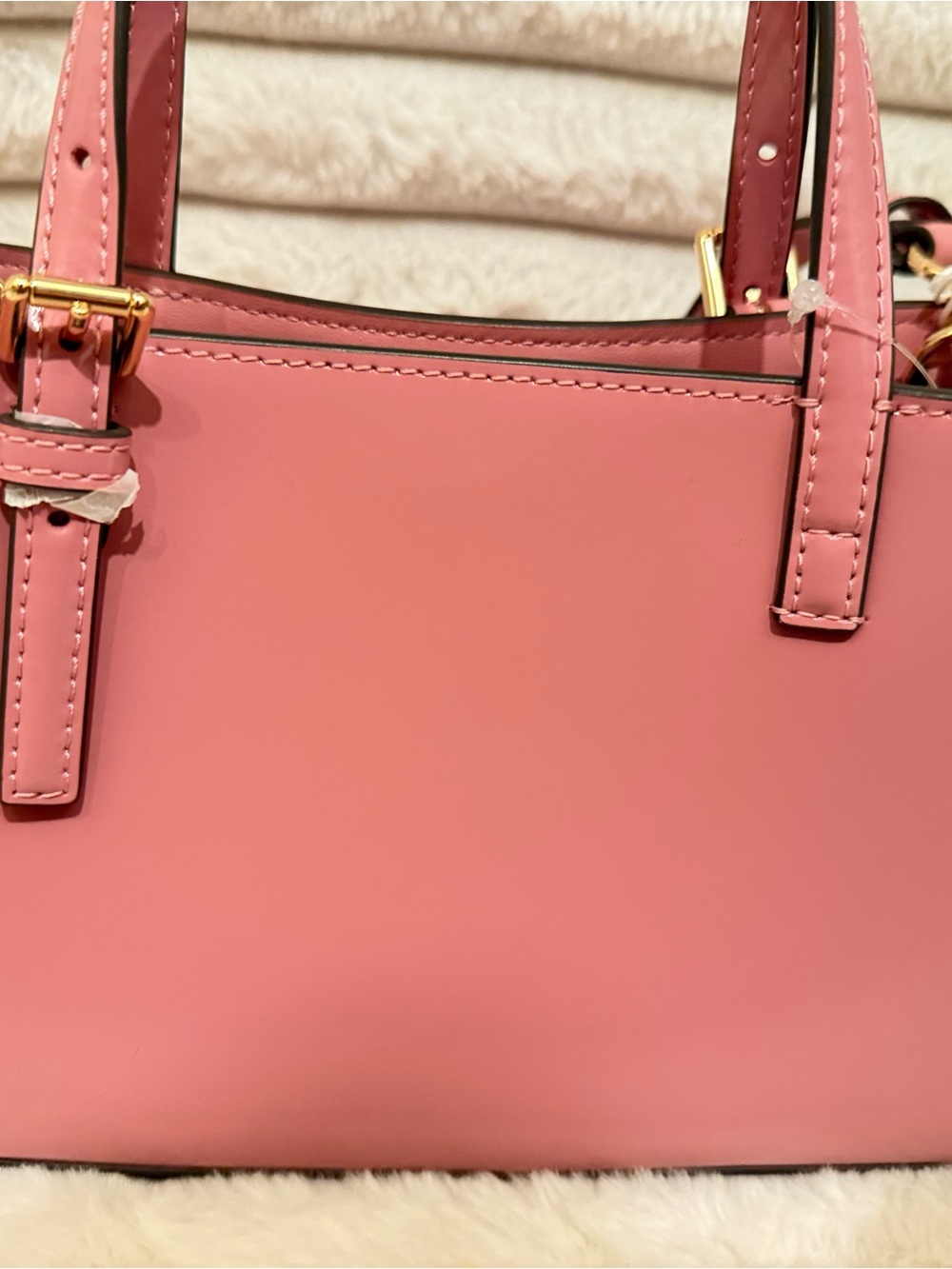 Tory Burch Rose Pink Leather Mini Satchel with Gold Hardware - Picture 4 of 11